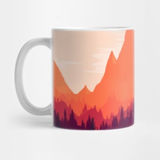 Warm Mountainous Sunset Mug